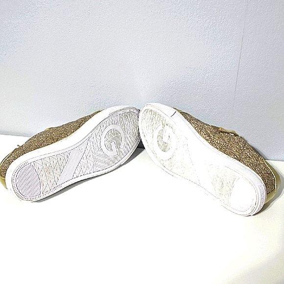 Guess Gold Glitter Sneakers Classic Style - Picture 10 of 10